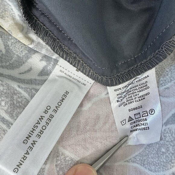 Loft Pull on Pants Size XL Floral Straigth Leg Pockets - Picture 6 of 11